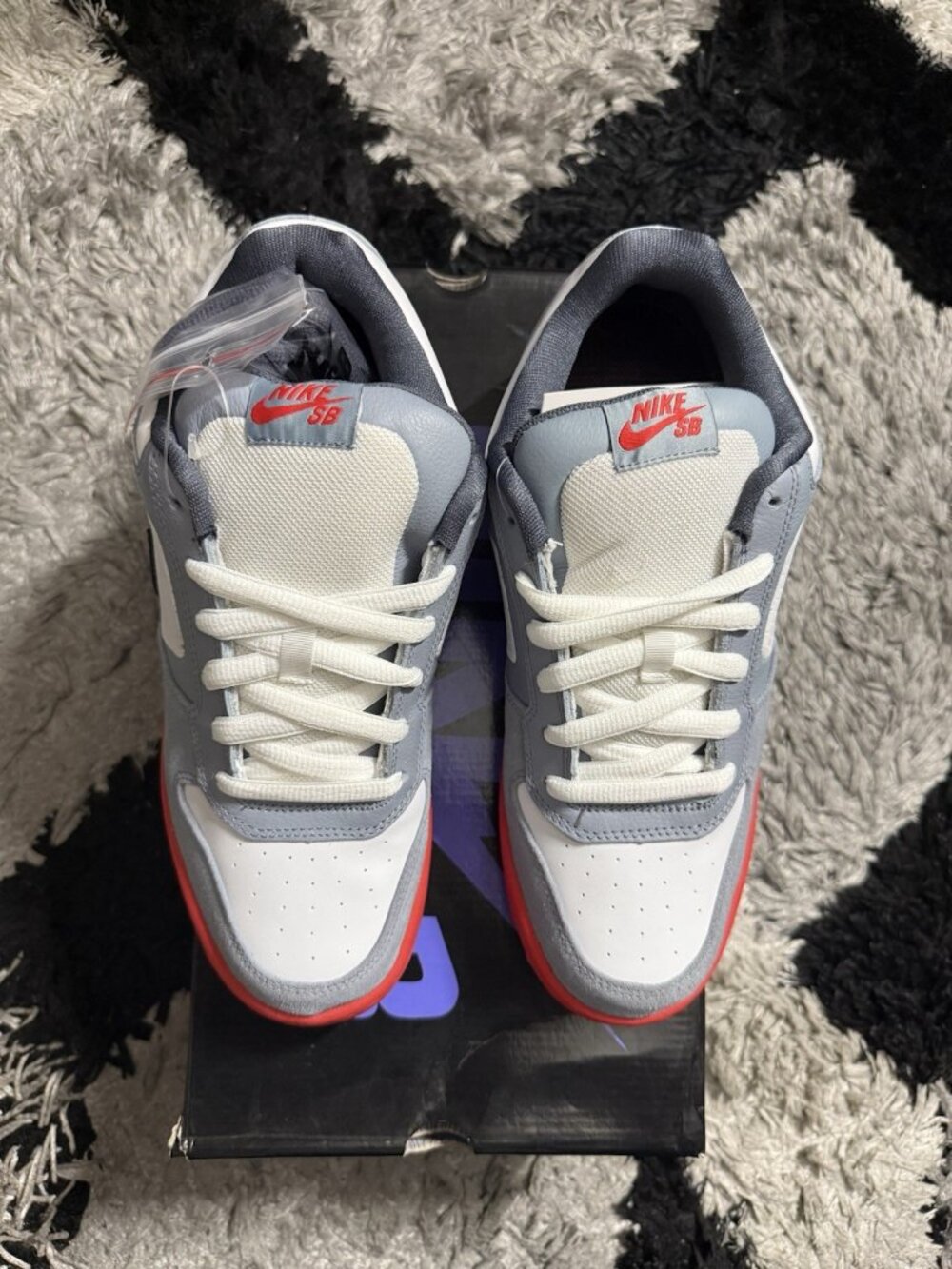 Nike SB Dunk Zoom Air Regime White Pigeon 314067-101 Men's Size 10 New - Picture 3 of 5
